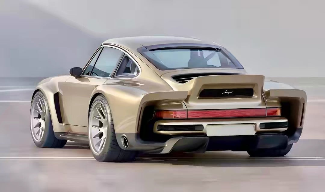 1:24 Singer 风格 911 树脂车模 成品效果尾部
